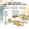Porta Clip per Spartiti Tromba Leggero Supporto per Musica Morsetto per Lira per Tromba Supporto per Bande Musicali per Esercitarsi Principianti