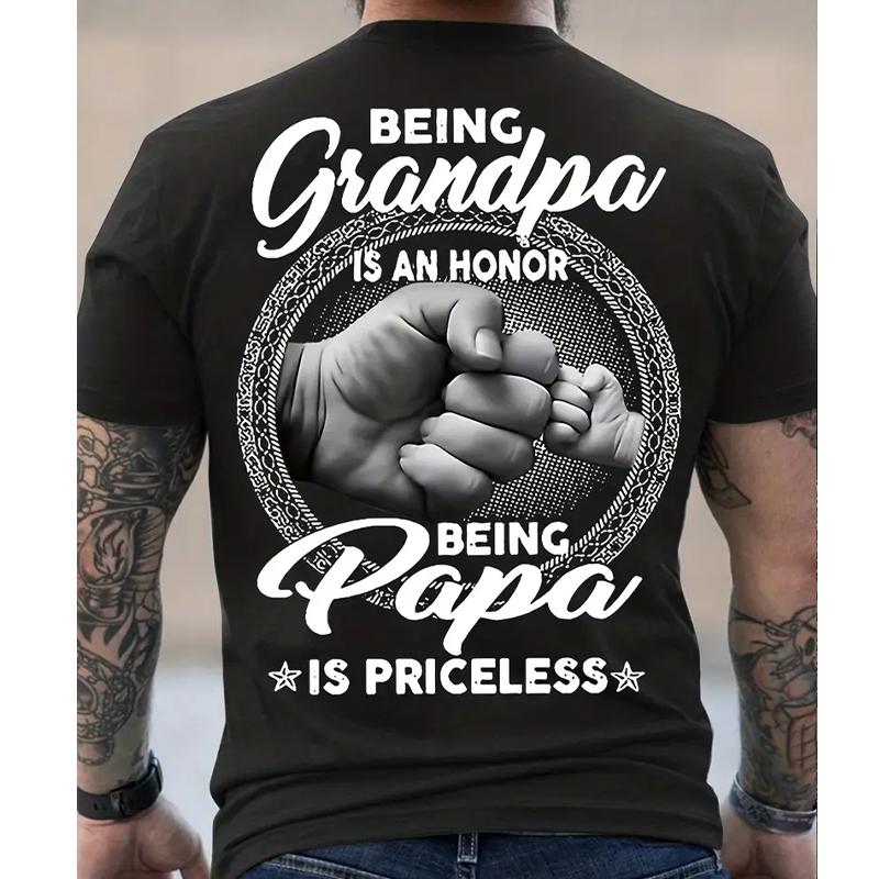 Nueva camiseta de moda de verano para hombre con estampado de monograma de personalidad para hombre