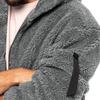 Jacket Men's Winter Jacket Fall Winter Double-sided Fleece Warm Jacket Loose Hooded Casual Jacket Comfortable Fabric