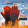 Upgrade Electric Heated Gloves Outdoor Skiing 3 Level Temperature Adjustment Winter Warm Waterproof Gloves