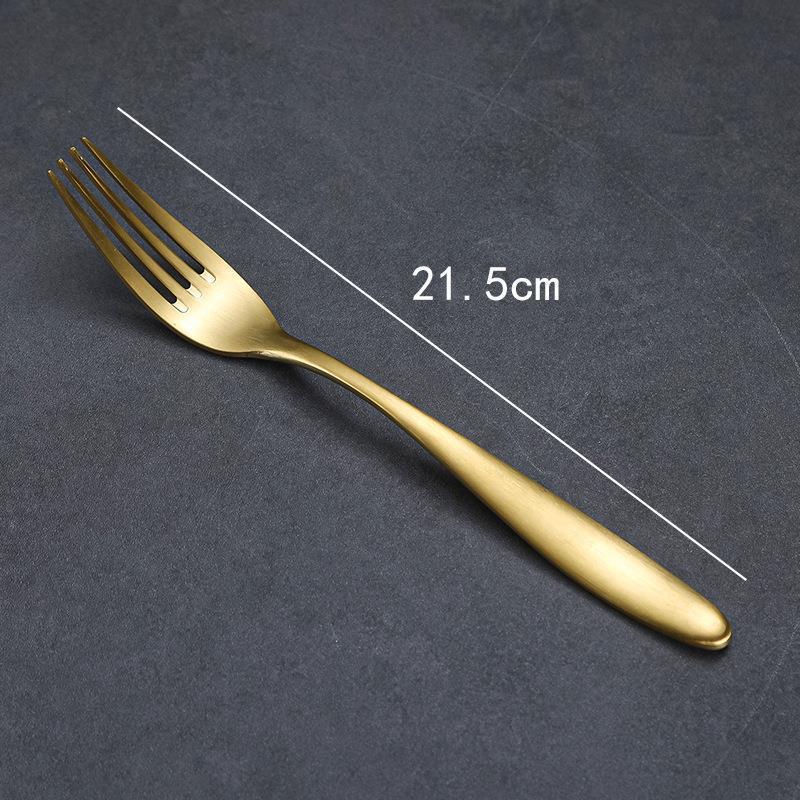 Korean Stainless Steel BBQ Gold Cutlery Round Plate