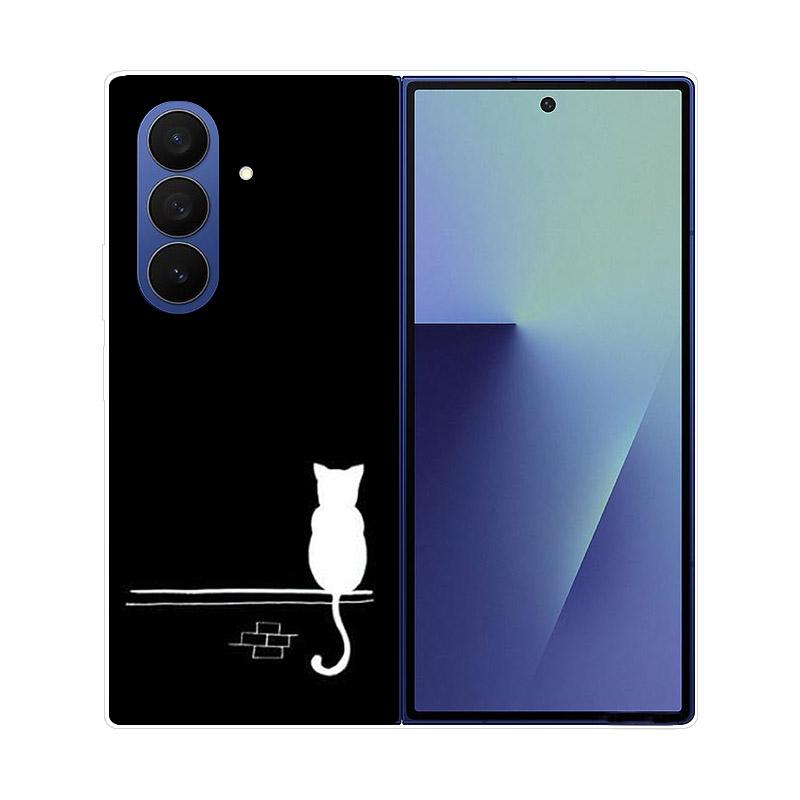 For Samsung Galaxy Z Fold 7 5G Phone Case Cover Transparent Back Protective Shell Coque For Samsung Z Fold7 Clear Hard PC Fundas