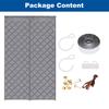 Magnetic Thermal Insulated Door Curtain for Winter Waterproof Door Screen Oxford Cloth Thicken Cotton Door Cover Door Insulation