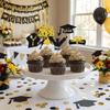 24pcs Class of 2026 Graduation Cupcake Toppers 6 Styles Reusable Party Cake Decoration Glitter Cupcake Picks Graduation Party