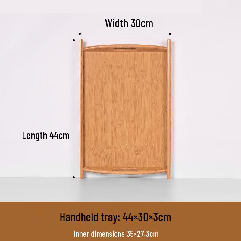 

Jingyuheng Japanese Style Bamboo Wood Serving Trays - 2 Pack