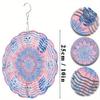 10 Inch Hanging Wind Chime Rotating Design 360 Degree Hook Garden Style Metal Decor for All Seasons Outdoor Artistic Charm Harmony Deco