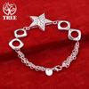 Original 925 Sterling Silver Hollow Star Bracelet For Women Fashion Jewelry Birthday Party Gift New Accessories Wholesale