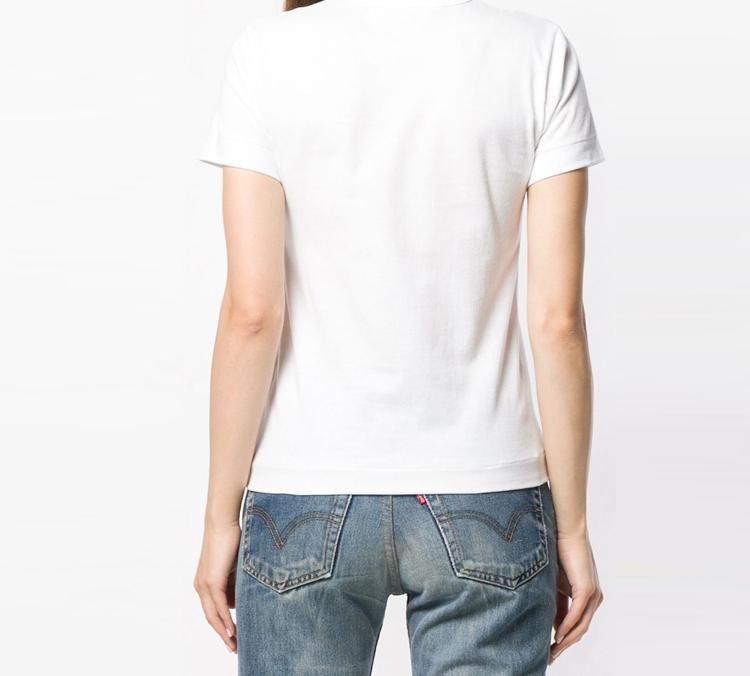 CDG Play Polka Dot Heart Tee 'White' AZ-T239-051-1