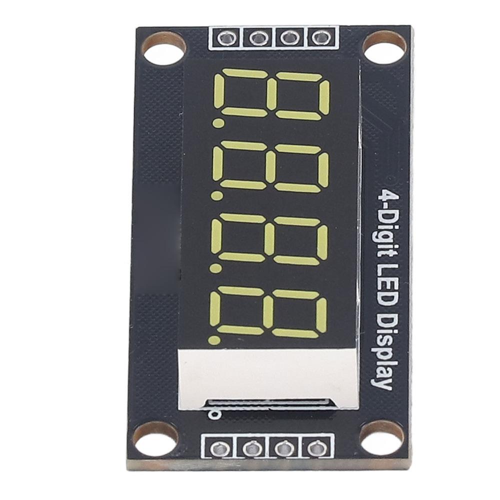 4 Set 0.36 Inch Digital Tube Display Module 4 Digit 7 Segment with Pin Header LED Segment Display TM1637 Drive Chip