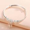 925 Silver Bracelets For Women Adjustable Bangle Dreamcatcher Tassel Feather Round Bead Charm Bracelet Wedding Jewelry