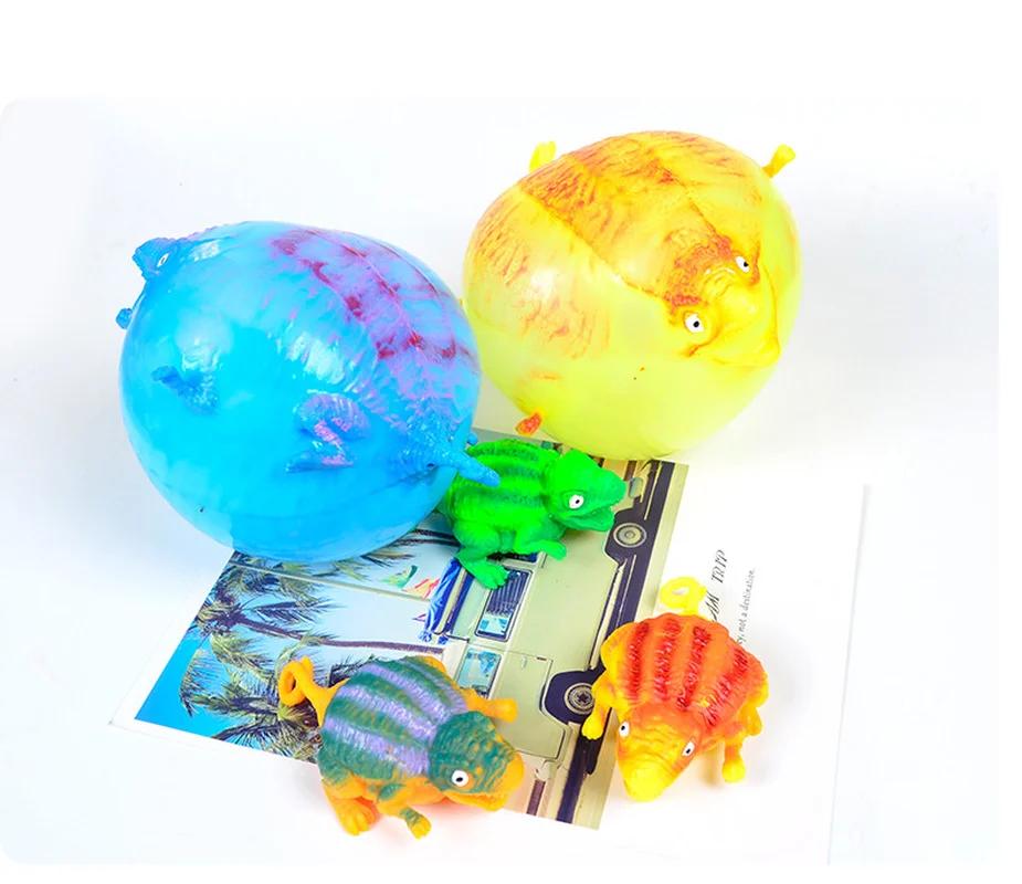 Kids Funny Blowing Animals Inflate Dinosaur Vent Balls Antistress Hand Balloon Fidget Party Sports Games Toys for Children Gift
