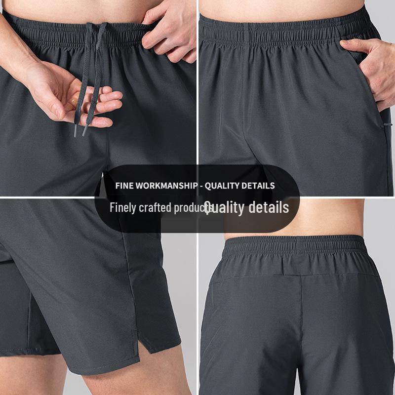 Men's Quick-Dry Lightweight Running Shorts - Breathable, Moisture-Wicking, Loose Fit for Summer