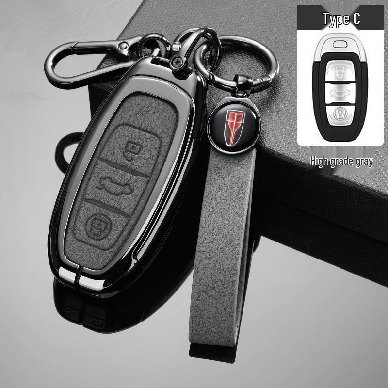 FAW Hongqi H7 Ehs3 Eqm5 Key Case: Premium Metal Shell Car Accessory for Men & Women