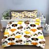 Cartoon Dog Pattern Home Decor Soft Comfortable Duvet Cover Bedding Set Included 1*Duvet Cover & 2*Pillowcases, Gift