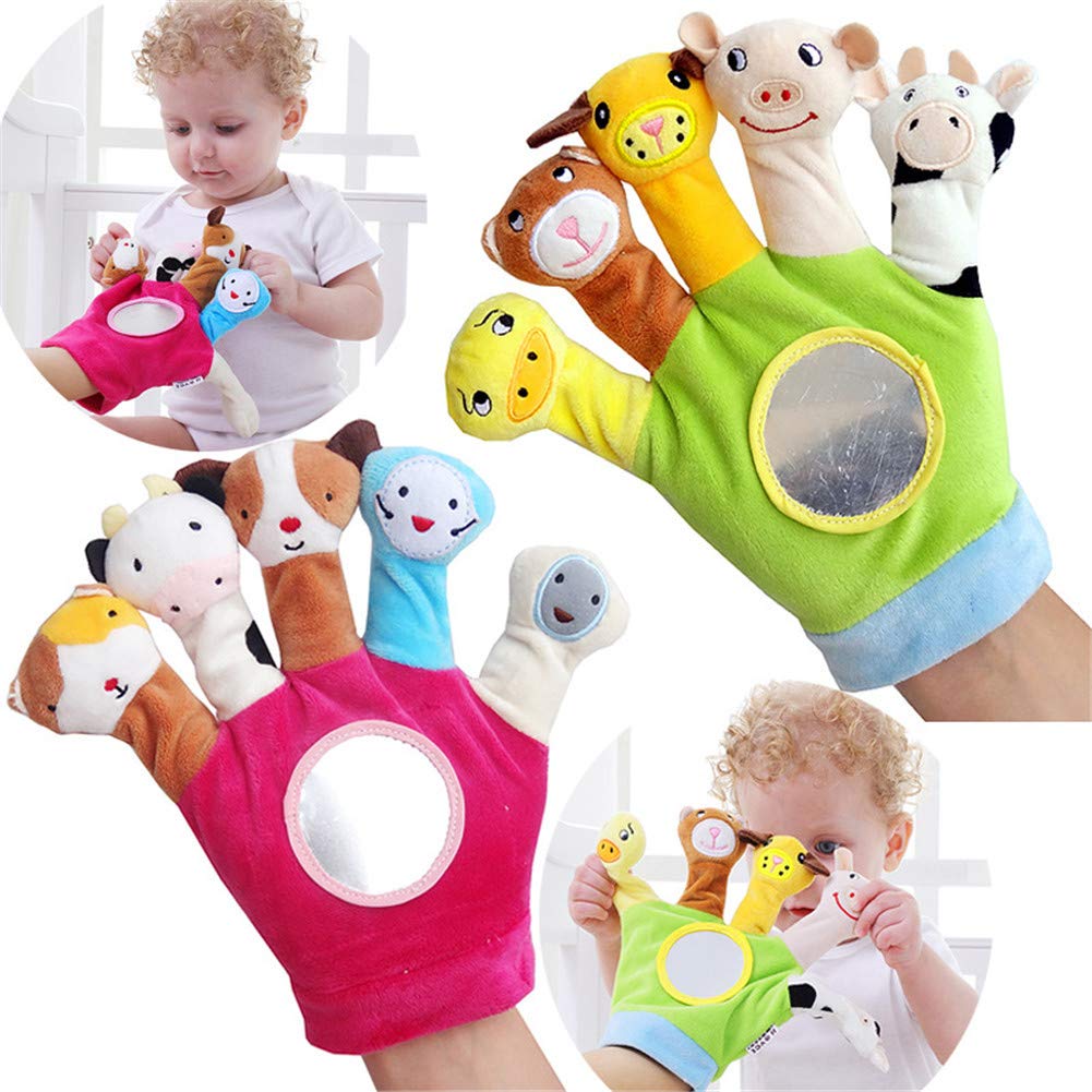 Remeehi Hand Puppets for Toddlers, Finger Puppets, Animal Pretend Play, Plush Toys, Preschool, Kids, Gloves, Dolls, Storytelling, Develops
