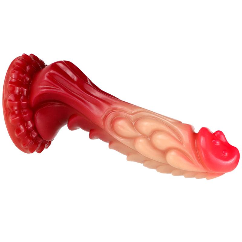 Kirin Jade Liquid Silicone Female Special-shaped Makeup Simulation Gradient Penis Sex Toys