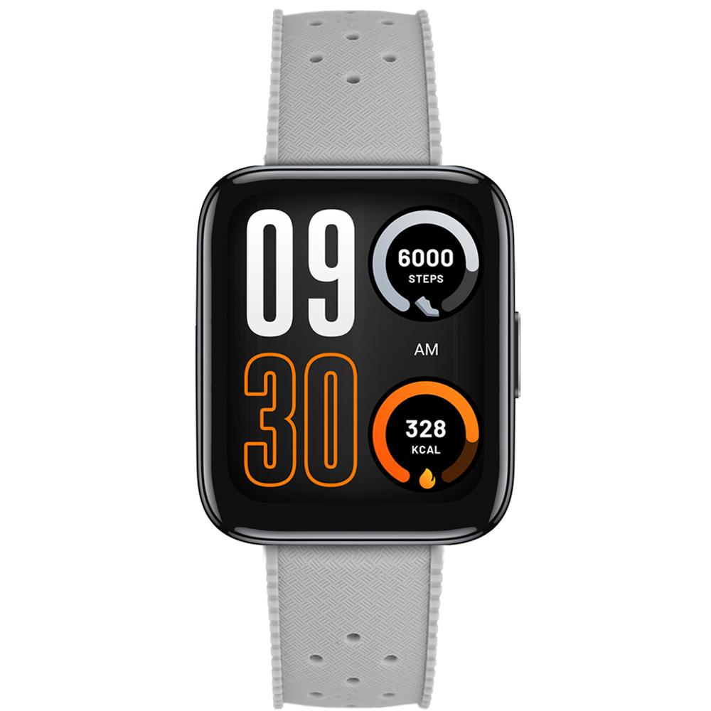 ERBORD Universal Silicone Strap 22mm, Tropic, Gray / Silver Buckle