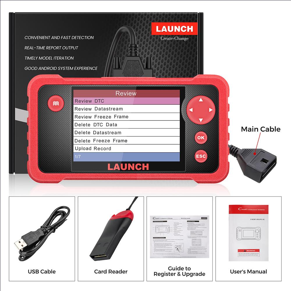 

LAUNCH X431 CRP123 V2.0 OBD2 Сканер ABS SRS Подушка безопасности Двигатель АКПП Автомобильные Диагностические Инструменты Полный OBDII DIY Читатель Кодов Бесплатное Обновление CRP123 V2.0