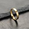Ring Women's Non-fading Niche Design 4mm Bright Surface, Plain Ring Stainless Steel Jewelry Couple Ring