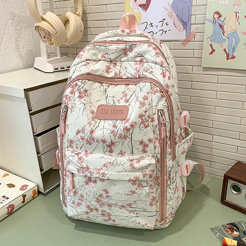New Chinese style high value fresh and sweet backpack girl junior high school students lightweight large capacity backpack