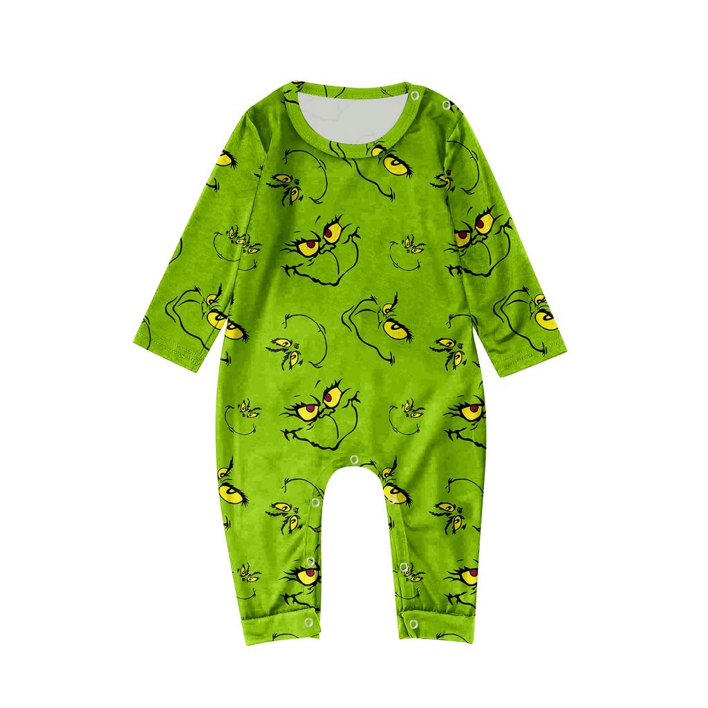 Cartoon Letters Print Family Matching Long Sleeved Parent-child Suit Home Clothes Suit Fall