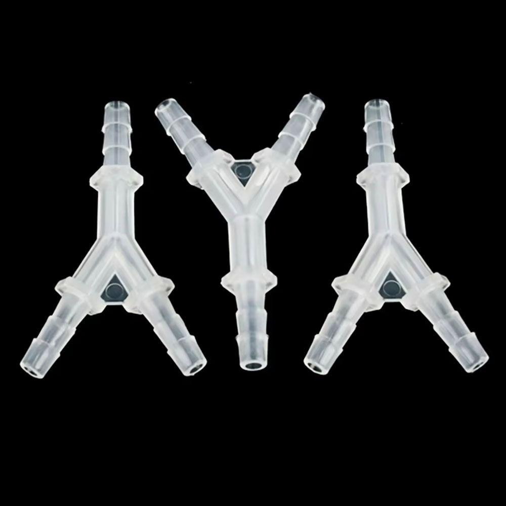 10Pcs Plastic 3 Way Connector PP PE Hose Fittings for Aquarium Fish Tank Fittings