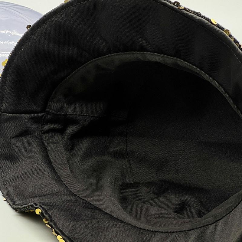 for Dazzle Color Sequins Bucket Hat Multi-Color All-match Wide Brim Bucket Hat Cool Summer Breathable Fisherman Cap Unis