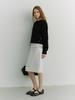 Deonseuteu Unisex Buttoned Crewneck Sweater_Udsw6A107_Black