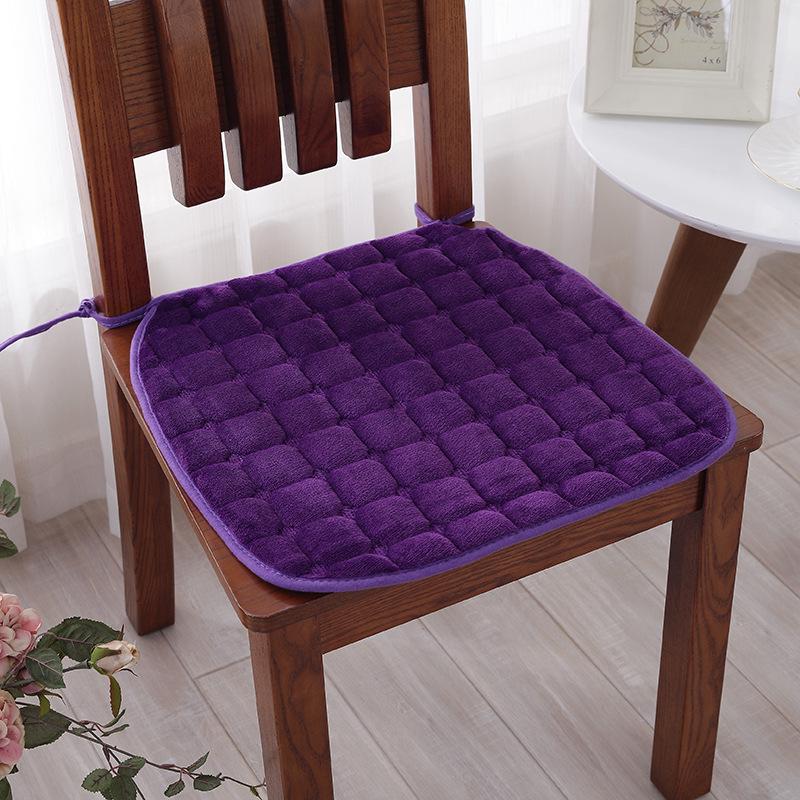 Thick Winter Plush Non-slip Chair Cushion for Dining or Office