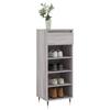 Shoe Cabinet Gray Sonoma 40 X 36 X 105 Cm Particleboard