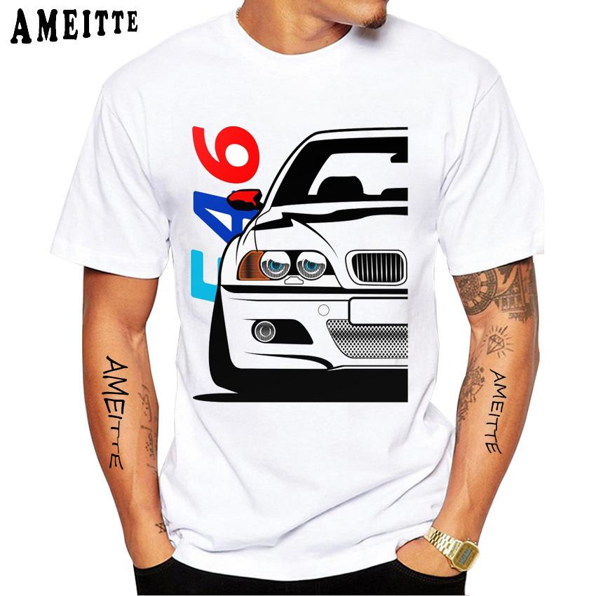 E60 LCI M5 T shirt Newest Summer Men Short Sleeve Classic E34 E30 E36 T-Shirt Hip Hop Boy Casual White Tees Tops