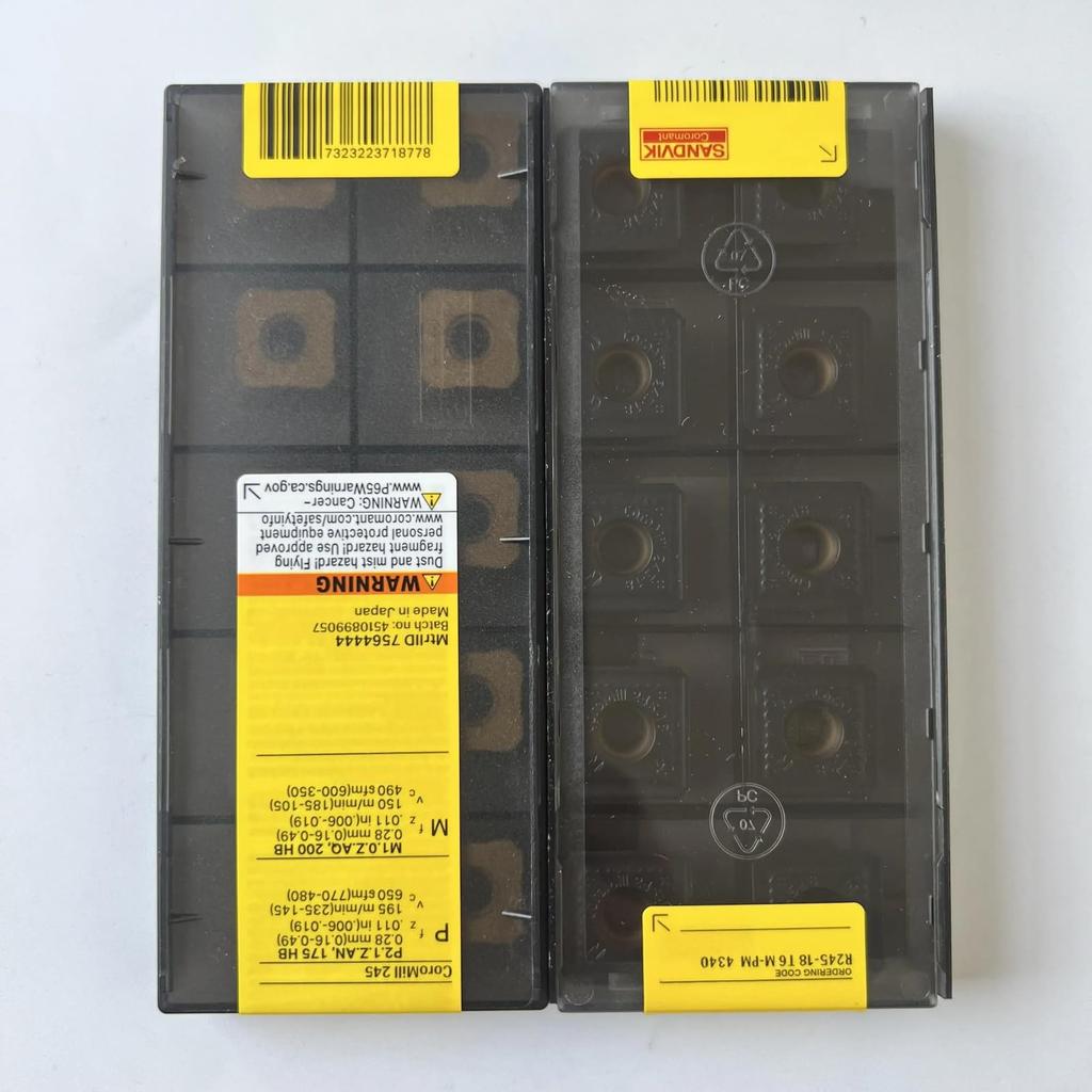 Original Sandvik / R245-18T6M-PM 4340 /CNC lathe carbide blade tool 10 Pcs