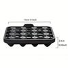16 Cavity Mini Diamond Ice Cube Tray Silicone Mold With Lid Stackable Easy Release Small Ice Maker Home Bar And Cocktail Drinks