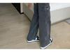 Spring-Autumn Retro Denim Cargo Pants: Stylish Women's Loose Straight-Leg, Multi-Pocket Design