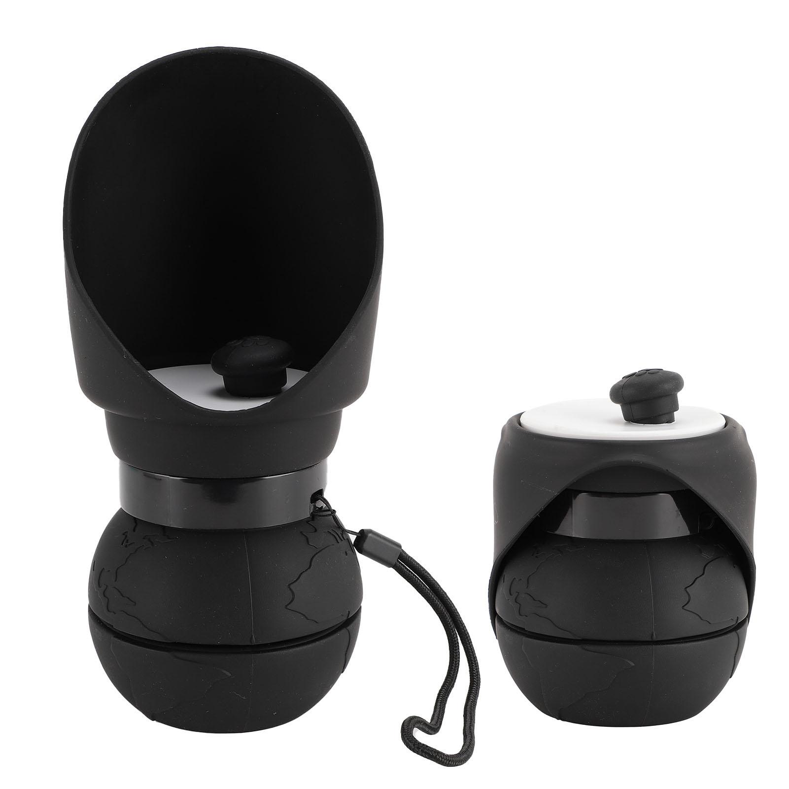 Dog Water Bottle Portable Silicone Pet Collapsible Travel Drink Dispenser with Folding Bowl for Pet Outdoor Travel