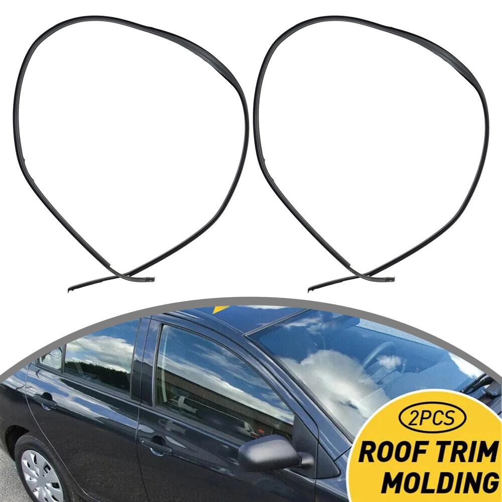 For Car Roof Repair Black Roof Drip Molding Car Roof Trim Molding Car Cover Left Right Pair Stable Performance