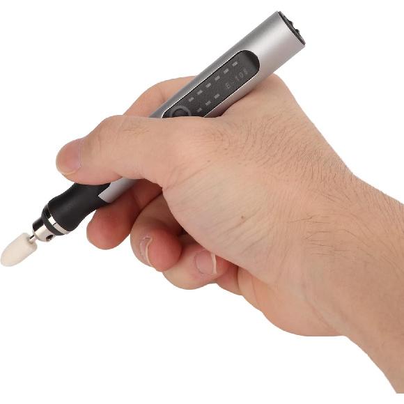 Oumefar Mini Cordless Rotary Tool, Cordless Engraving Pen USB Rechargeable Grinder 3 Speed Variable Rotary Tool Set Kit for Cutting, Engraving,