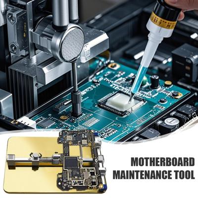 PCB Devre Kart Tutucu Paslanmaz Çelik Anakart Lehimleme Platformu Jig Braketi Evrensel Devre Kart Sabitleme Kelepçesi Elektronik Onarım için