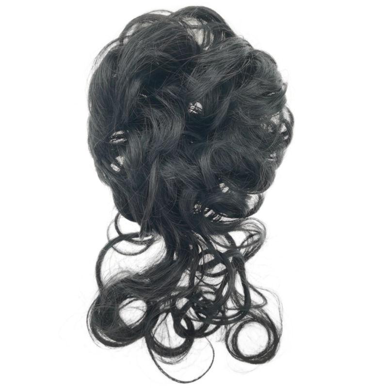 Artificial High-temperature Fiber Fake Hair Circle Fluffy Lazy Hair Bride Braiding Wig Messy Style