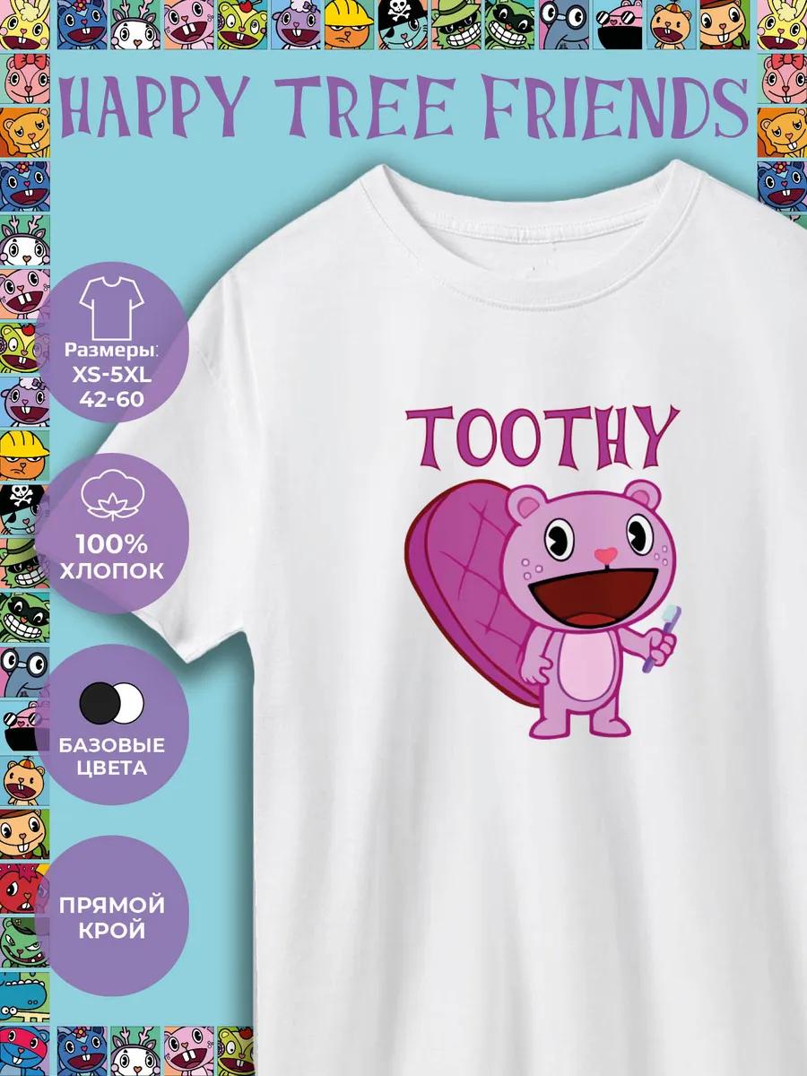Happy Tree Friends Printed T-shirt - Toothy L