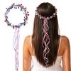 Glitter Star Headband, 4th of July Patriotic Party Celebration Tassel Headband, Women Masquerade Prom Festival Cocktail Hair Accessories