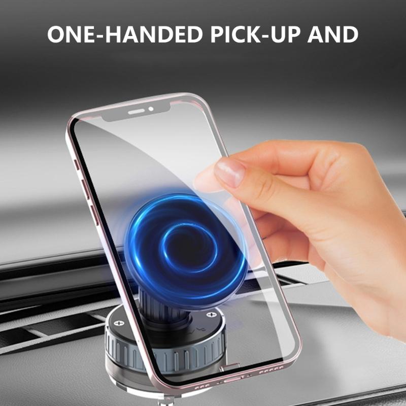 Phone Suction Holder for 4.7-6.9in Phone Magentic Phone Mount Stand Universal for Smooth Surfaces Rotating Mount Holder