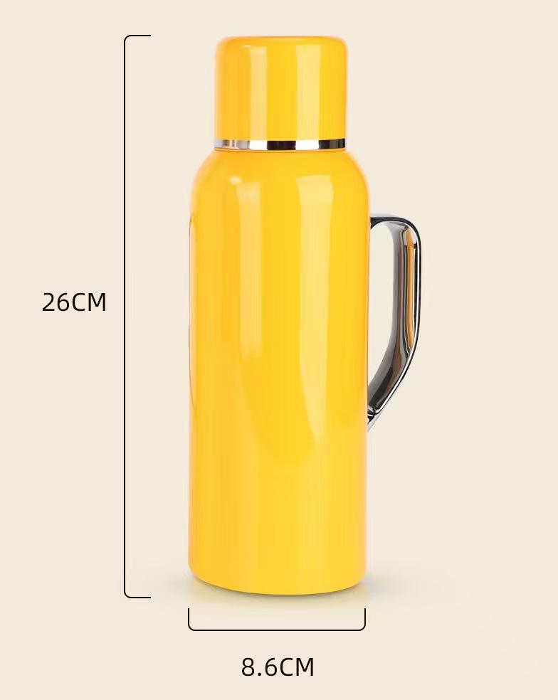 316 Stainless Steel Stew Pot with Temperature Display and Tea Separator - Handheld Insulated Household Pot