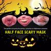 Funny Adult Party Mask Latex Clown Cosplay Half Face Horrible Scary Mask Masquerade Halloween Party Carnival Birthday Gift