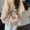 Y2K Bow Shoulder Bag Love Heart Hobo Bag Casual Underarm Bag  Female