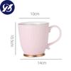 Severský keramický hrnek na kávu Porcelánový hrnek na snídani na mléko Jednoduchý kancelářský odpolední šálek na čaj Pár šálek na vodu Nádobí