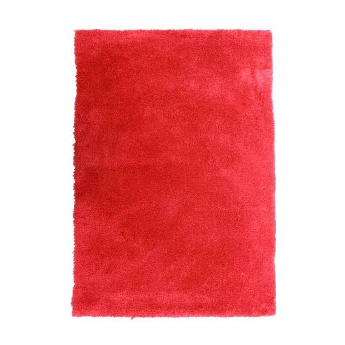 Extra-soft Living Room Rug Woolly Touch Red 60x90