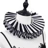 Theater Grade Elizabethan Collar Set For Clown Costumes Machine Washable Polyester Roleplay Accessories