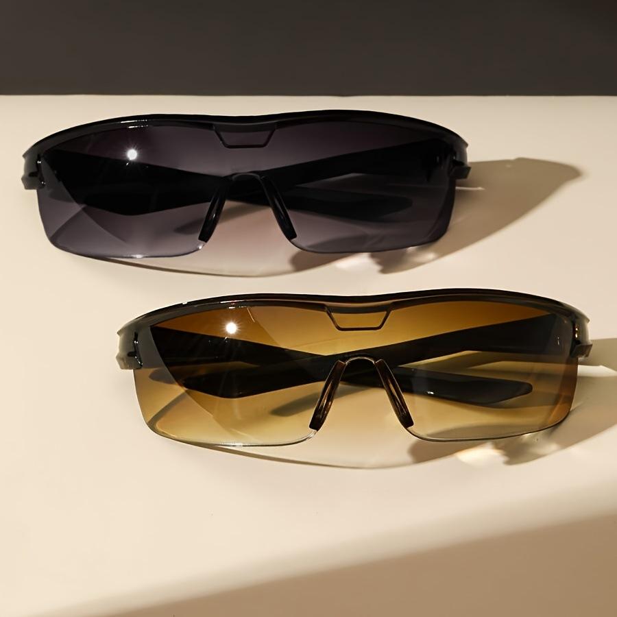 Fashion Sports Sunglasses Men's One-piece Sunglasses Shade Glasses