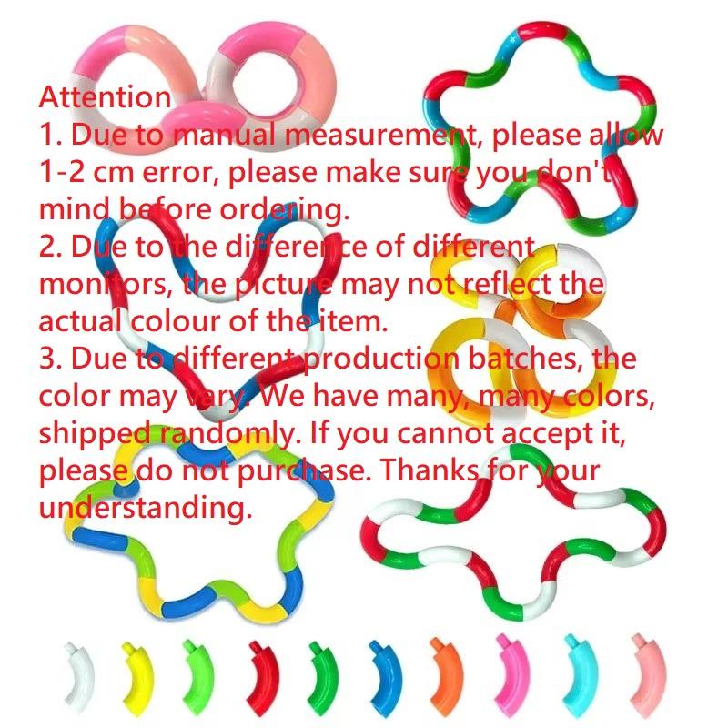 1/3/5Pcs Fun and Educational Twist Music Puzzle Toys for Kids-Vent Deformation Rope Knot Pressure Adult Stress Relief Toys